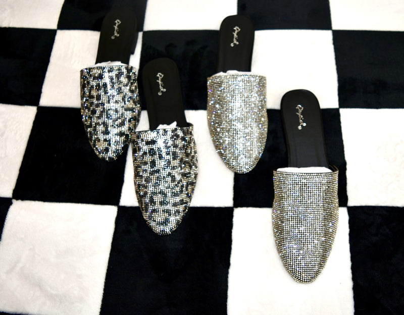 QUPID SPRAKLY MULES