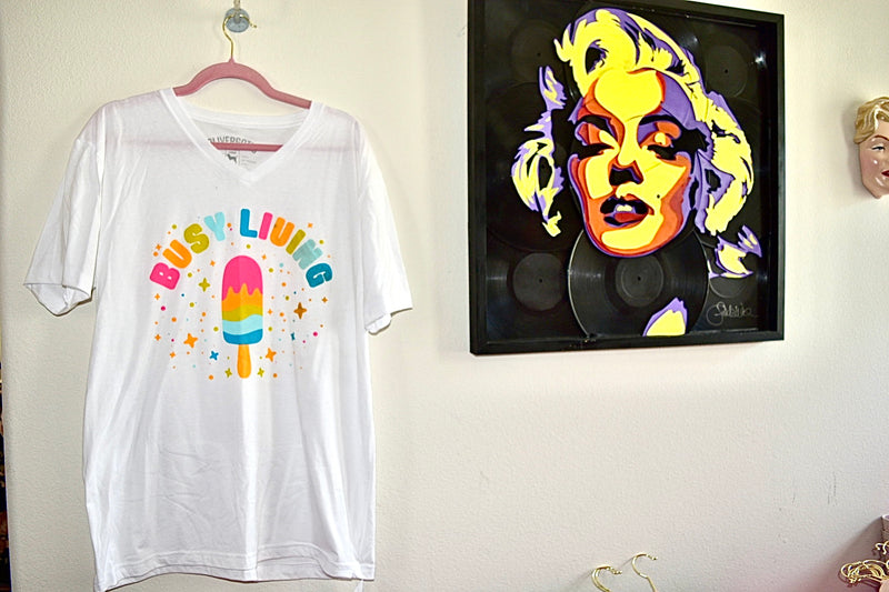 BUSY LIVING NEON GRAPHIC TEE