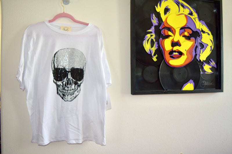 FANTASTIC FAWN AVIATOR STUDDED SKULL TOP