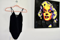 NIKIBKI ONESIZE BODYSUIT WITH MESH ACCENT