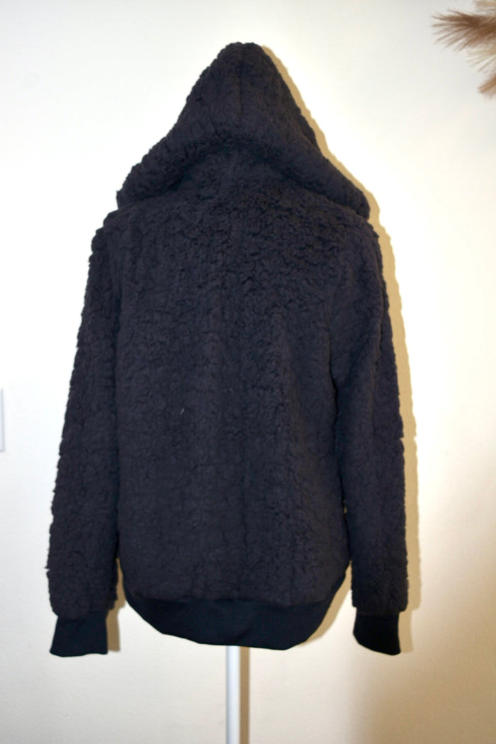 STACCATO ZIP UP HOODIE SHERPA JACKET
