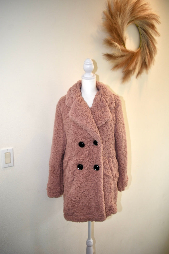 HAUTE MONDE SHERPA PEACOAT