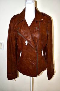 FORNIA FAUX LEATHER JACKET