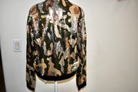 DAVI & DANI CAMO SEQUINS BOMBER JACKETS