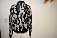 DAVI & DANI CAMO SEQUINS BOMBER JACKETS