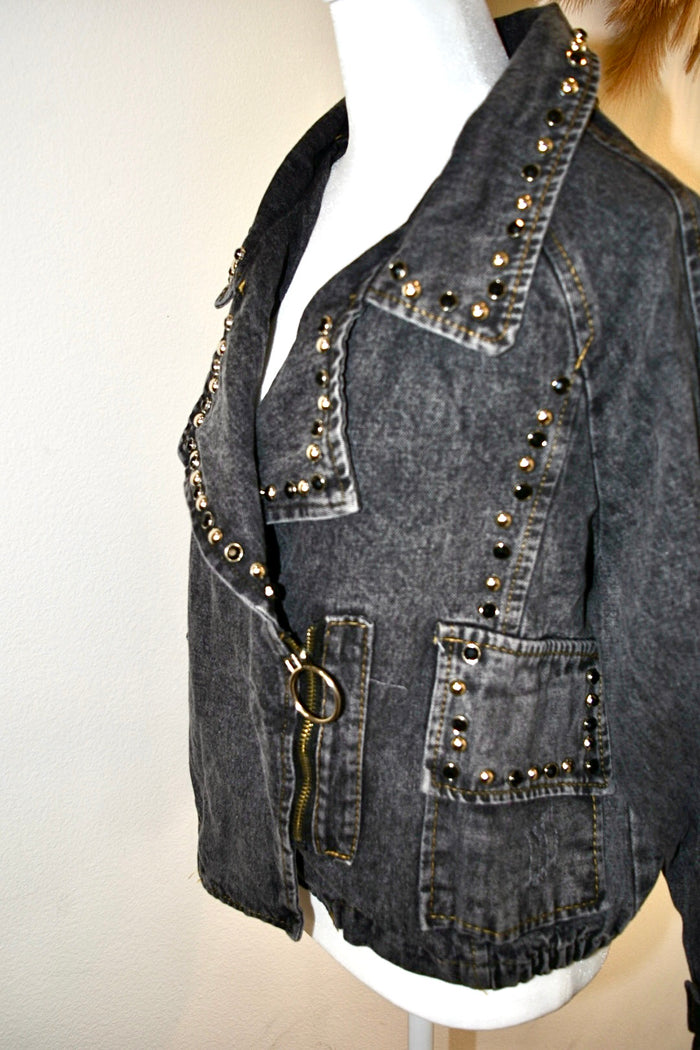 HONEY STORM STUDDED DENIM JACKETS