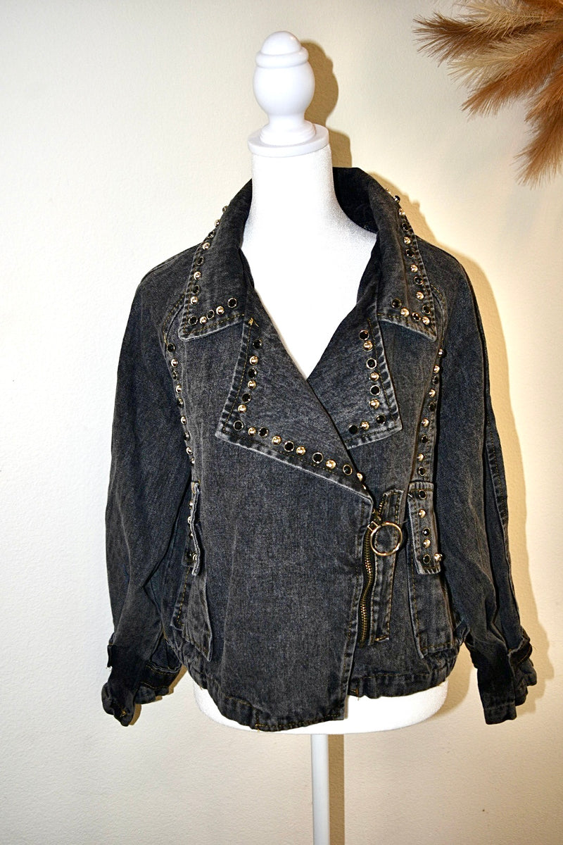 HONEY STORM STUDDED DENIM JACKETS