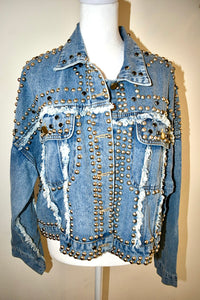 HONEY STORM STUDDED DENIM JACKETS