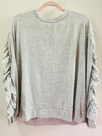 DAVI & DANI RUFFLE LONG SLEEVE TOP
