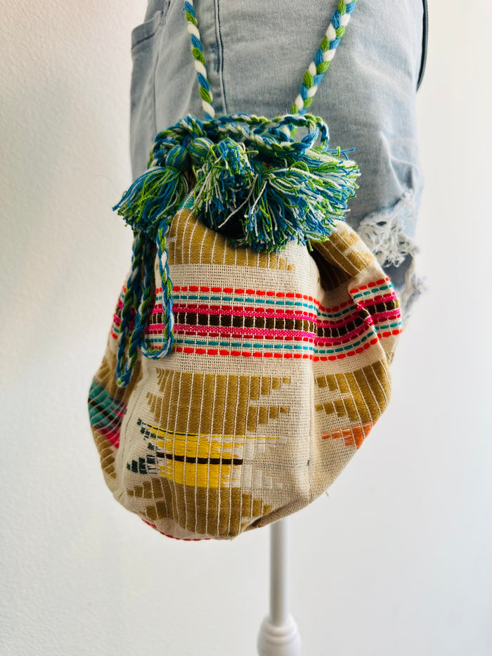 CROSSBODY HANDMADE  COLORFUL BUCKET BAG
