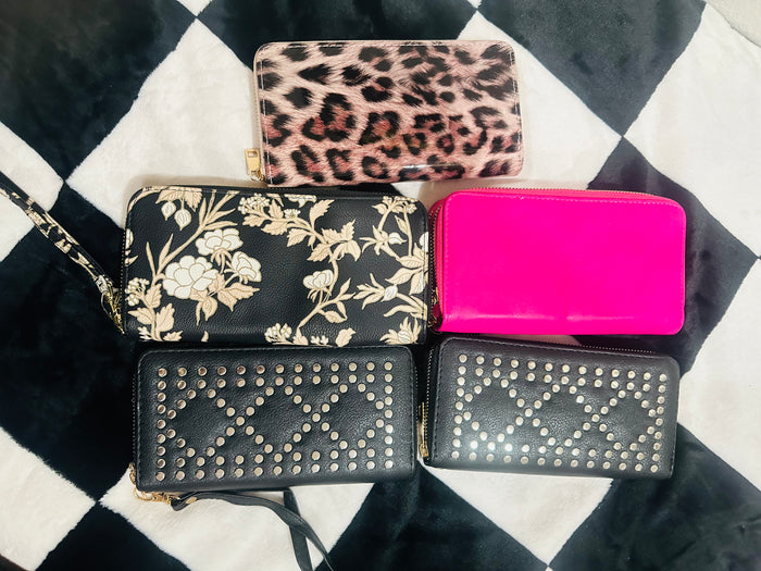 DOUBLE ZIPPER LARGE WALLETS