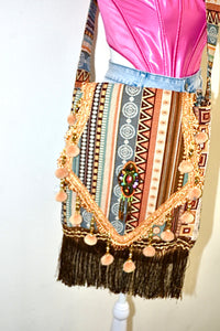 DESERT HANDMADE MESSENGER CROSSBODY BAG