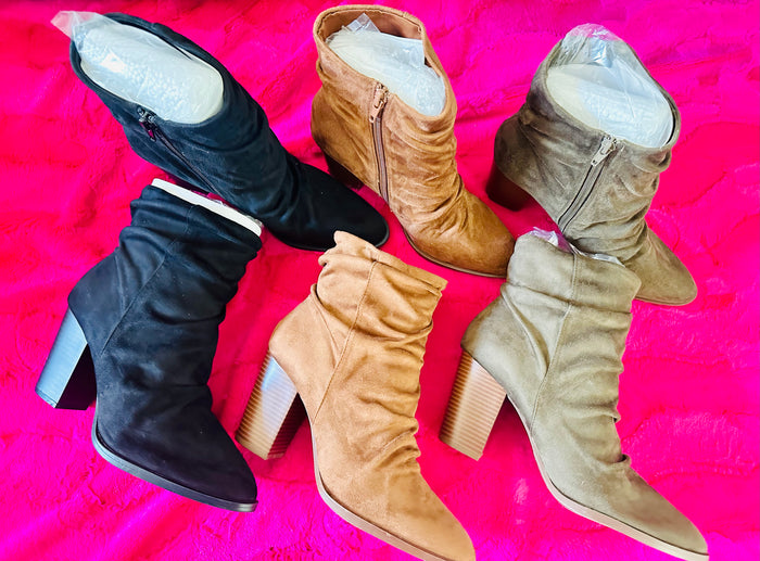 QUPID HEELED BOOTIES