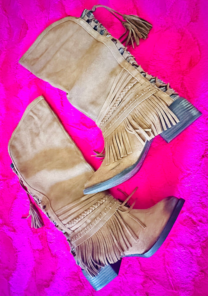 NAUGHTY MONKEY AZTEC COWBOY BOOTS