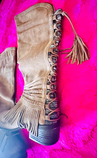 NAUGHTY MONKEY AZTEC COWBOY BOOTS