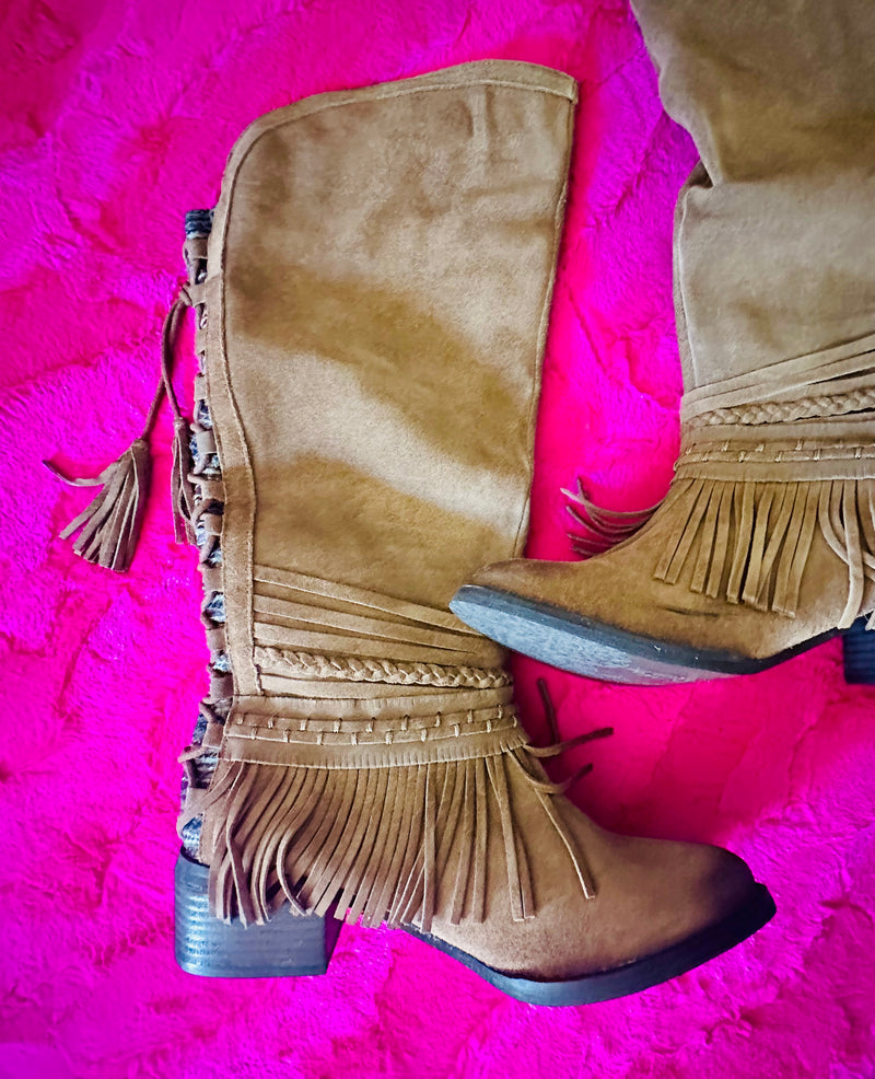 NAUGHTY MONKEY AZTEC COWBOY BOOTS