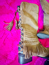 NAUGHTY MONKEY AZTEC COWBOY BOOTS