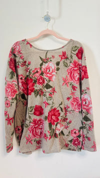FANTASTIC FAWN ROSE CRISS CROSS BACK TOP