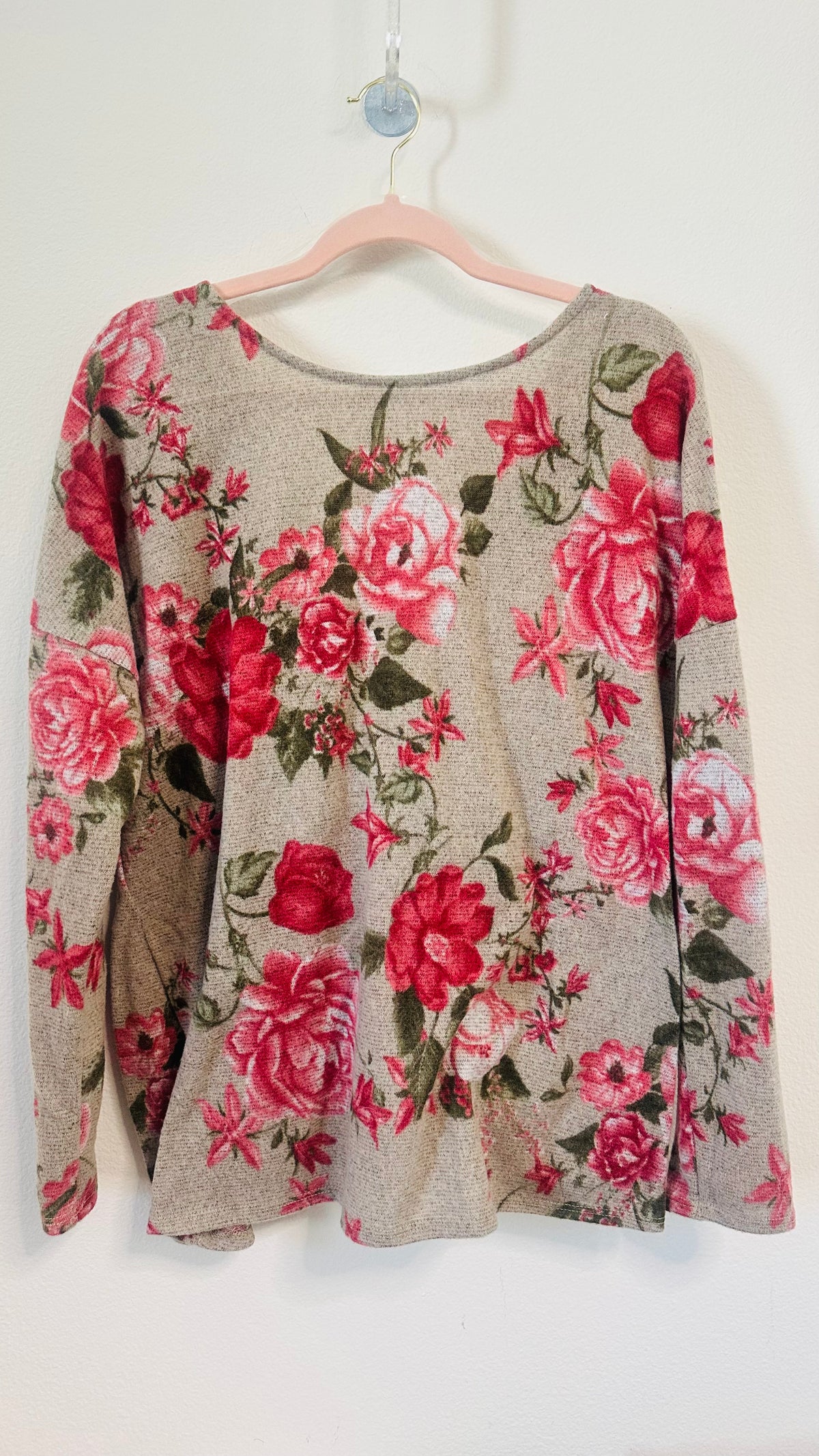 FANTASTIC FAWN ROSE CRISS CROSS BACK TOP